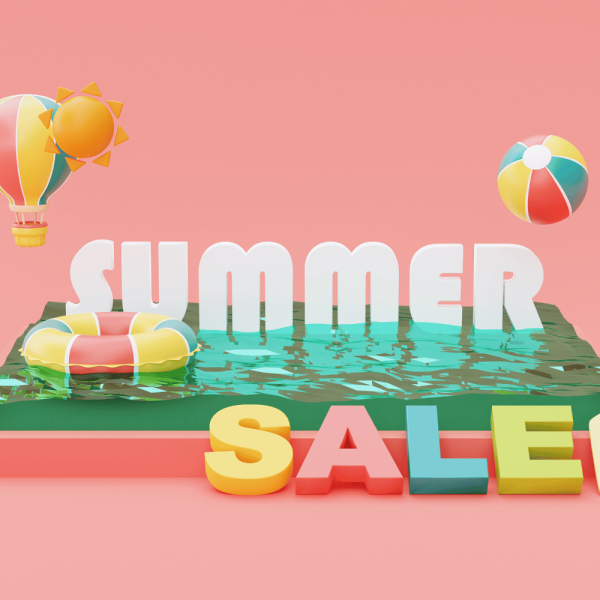 visuel pour les soldes d'été