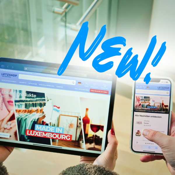 une tablette et un smartphone sur letzshop.lu