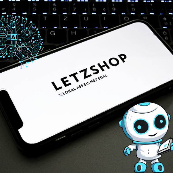 un téléphone avec le logo letzshop