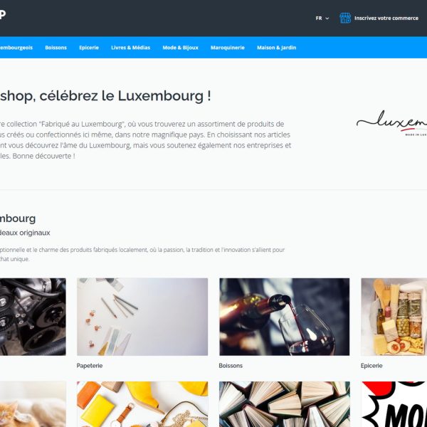 la homepage du site madeinlux.letzshop.lu